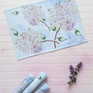 April Cornell Placemats Set of 4 Hydrangeas NWT